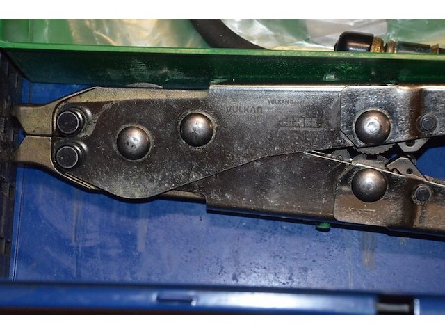 4 metalen koffers vulkan lokring met koppelstukken (b423) - afbeelding 10 van  10