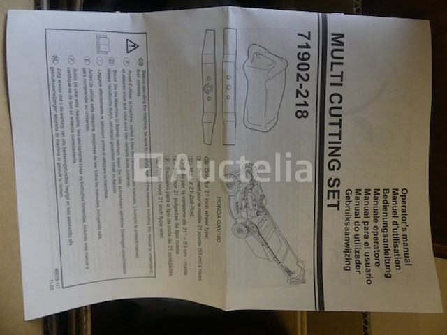 4 mulchkits voor de honda gxv160 multi cutting set 71902-218 - afbeelding 9 van  12