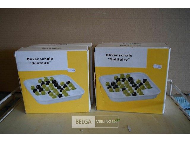 4 olijf schotels - afbeelding 1 van  2