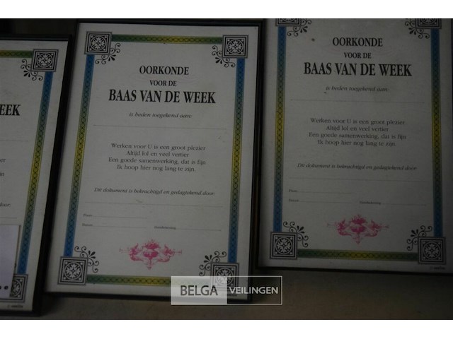 4 oorkondes baas van de week - afbeelding 2 van  3