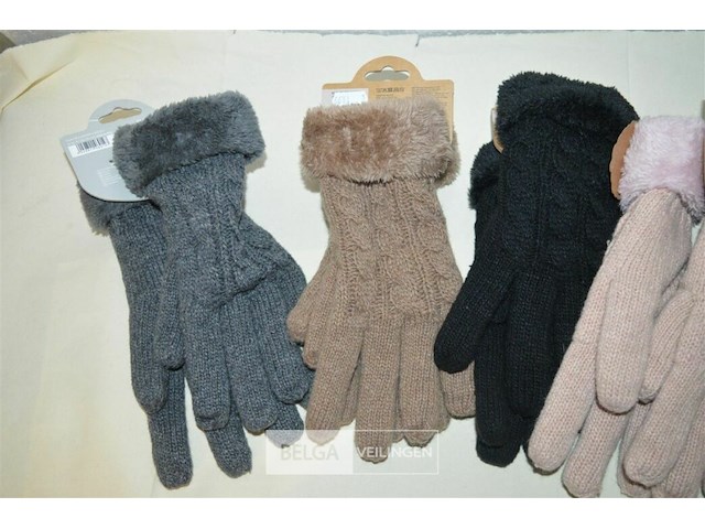4 paar handschoenen div kleuren - afbeelding 2 van  3