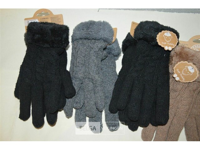 4 paar handschoenen div kleuren - afbeelding 2 van  3