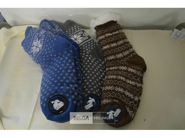 4 paar huissokken mt 38/45 - afbeelding 1 van  3