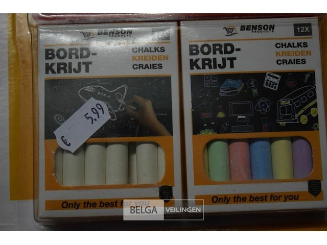 4 pakken schoolbord krijt - afbeelding 2 van  3