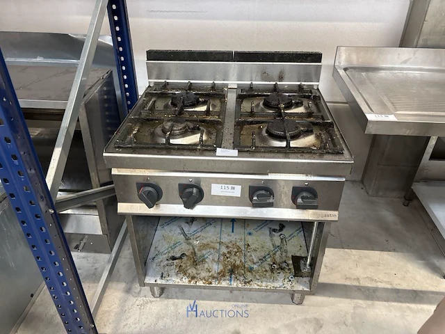 4 pits gasvuur ggmgastro - afbeelding 1 van  5
