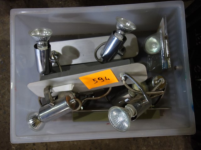 4 plafonniers met spots - afbeelding 1 van  1