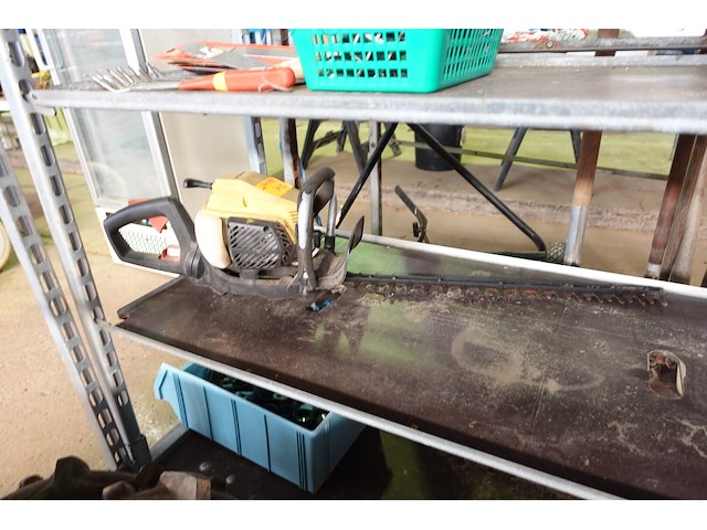 4 plantenkarren met tuinmateriaal (bosmaaiers, stokzaag, haagschaar…) - afbeelding 12 van  20