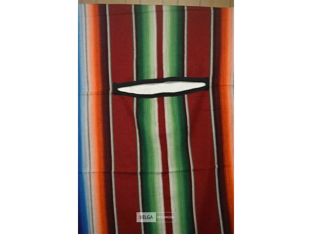 4 poncho div. kleuren 120x120cm - afbeelding 2 van  2