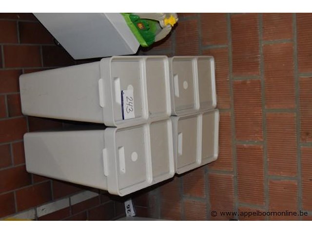 4 pvc vuilnisemmers - afbeelding 1 van  1