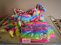 4 regenboogbeertjes +4 regenboogetui - afbeelding 1 van  2