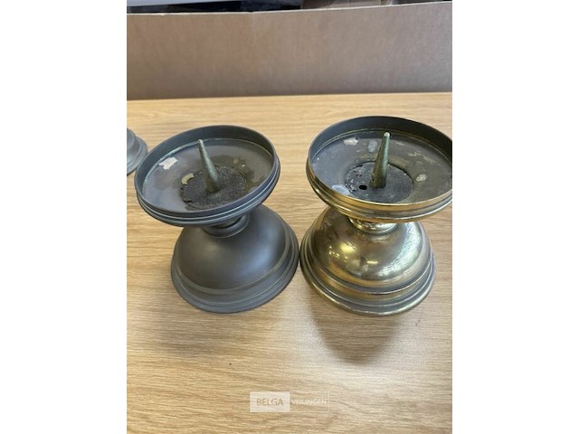 4 ronde kandelaars - afbeelding 2 van  3