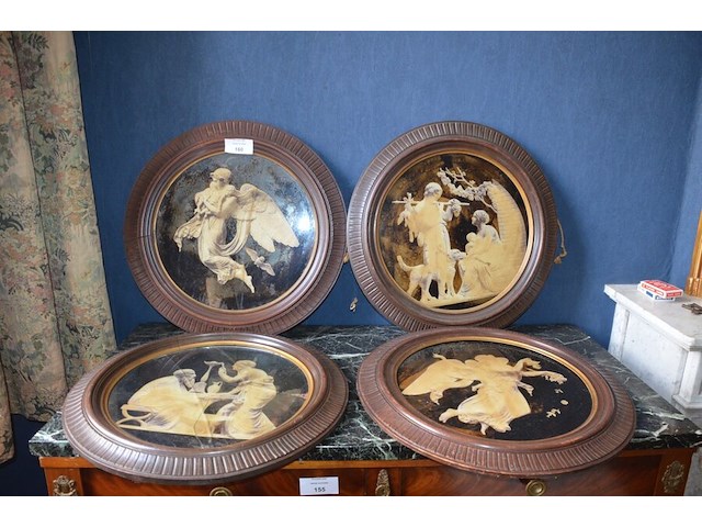 4 ronde wandversieringen diam; 55cm - afbeelding 1 van  6