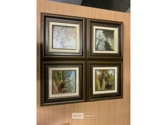 4 schilderijen - afbeelding 1 van  6