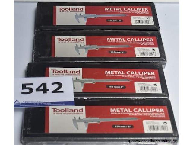 4 schuifmaten toolland 150mm - afbeelding 1 van  2