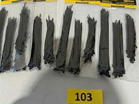 4 set van 75 tie ribs: 2,5 x 120 mm + 2,5 x 150 mm + 2,5 x 200 mm - afbeelding 1 van  3