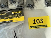 4 set van 75 tie ribs: 2,5 x 120 mm + 2,5 x 150 mm + 2,5 x 200 mm - afbeelding 3 van  3