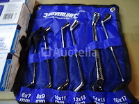 4 sets van 6 dubbele-oogsleutels met twee hoeken - afbeelding 3 van  7