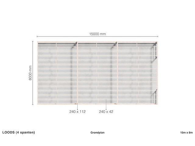 4 spanten - loods 8x15 - afbeelding 19 van  19