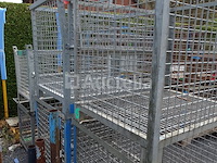 4 stapelbare metalen bakken met afneembare deur - afbeelding 3 van  3