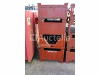 4 stapelbare metalen bakken - afbeelding 2 van  4
