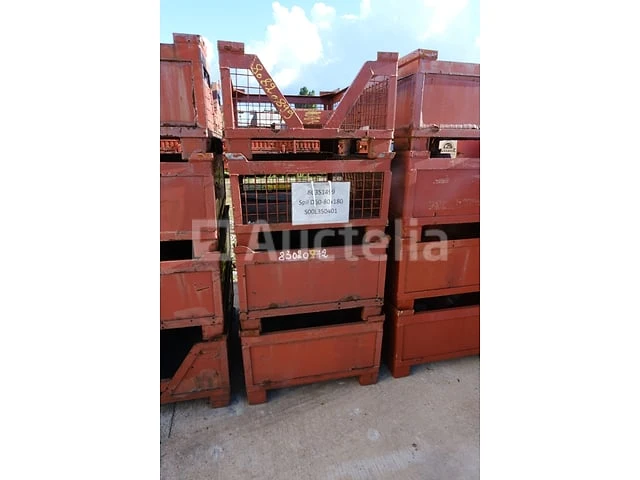 4 stapelbare metalen bakken - afbeelding 5 van  6