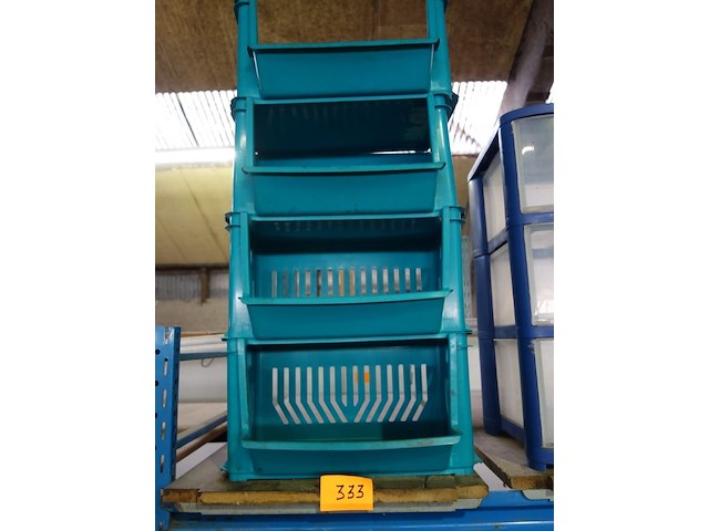 4 stapelbare opbergbakken - afbeelding 1 van  1