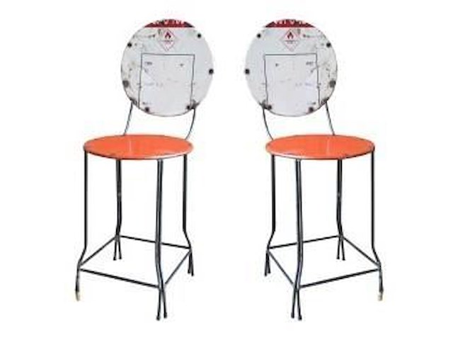 4 stoel drum met leuning - afbeelding 1 van  1