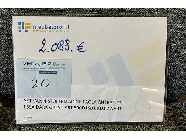 4 stoelen adige paola - afbeelding 7 van  7