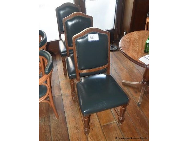4 stoelen in skai bekleed - afbeelding 1 van  1