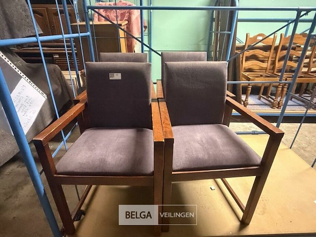 4 stoelen met armleuning - afbeelding 2 van  3