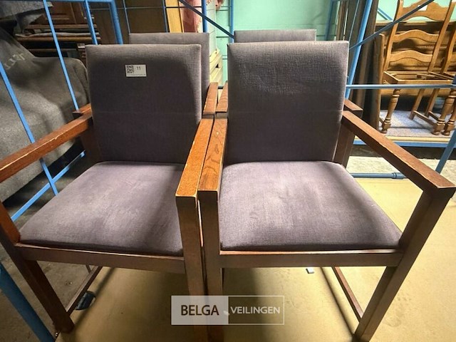 4 stoelen met armleuning - afbeelding 3 van  3