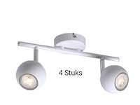 4 stuks abitaz - plafondlamp bulma wit - afbeelding 2 van  2