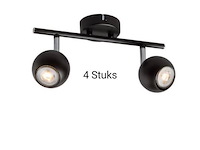 4 stuks abitaz plafondlamp bulma zwart - afbeelding 2 van  2