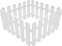 4 stuks plastic tuinhekken - afbeelding 1 van  3