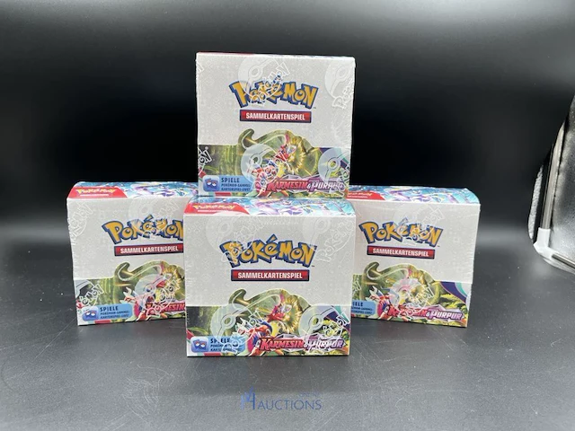 4 tcg-boosterboxen karmesin & purpur pokémon - duitstalig - afbeelding 1 van  11