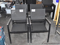 4 terrasstoelen, licht beschadigd - afbeelding 1 van  1