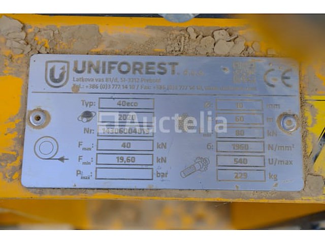 4 ton boslier voor uniforest 40 eco tractor - afbeelding 10 van  13