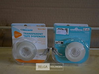 4 transparant plakbandset 18mm x33m - afbeelding 1 van  1