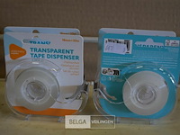 4 transparant plakbandset 18mm x33m - afbeelding 1 van  3