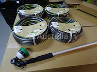 4 tuinslangen met accessoires, multi-jet verstelbare sproeibuis - afbeelding 2 van  5