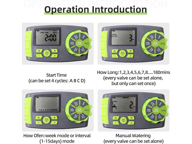 4 uitgangen besproeiingscomputer - afbeelding 3 van  4