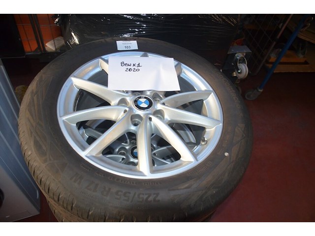 4 velgen bmw met banden continental eco contact 6 225/55r17w - afbeelding 1 van  6