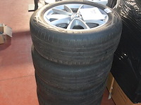 4 velgen bmw met banden continental eco contact 6 225/55r17w - afbeelding 2 van  6