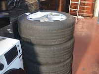4 velgen bmw met banden continental eco contact 6 225/55r17w - afbeelding 3 van  6