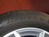 4 velgen bmw met banden continental eco contact 6 225/55r17w - afbeelding 6 van  6