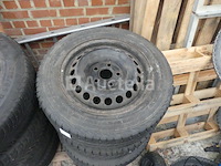 4 velggemonteerde banden voor vw combi continental 205/65r16c 107/105t (winter) - afbeelding 8 van  9