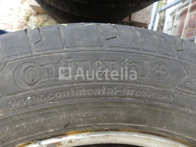 4 velggemonteerde banden voor vw combi continental 205/65r16c 107/105t (zomer) - afbeelding 5 van  9