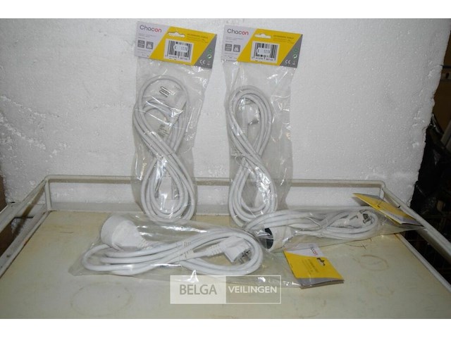 4 verlengsnoeren 3m - afbeelding 1 van  3