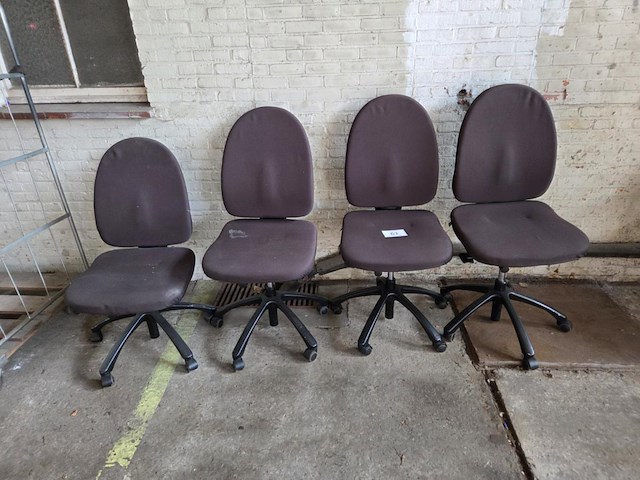 4 verrijdbare typistestoelen sedus - afbeelding 1 van  6