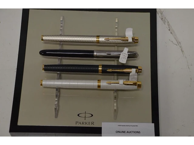 4 vulpennen parker met xxl decoratie inktpot (4) - afbeelding 2 van  9